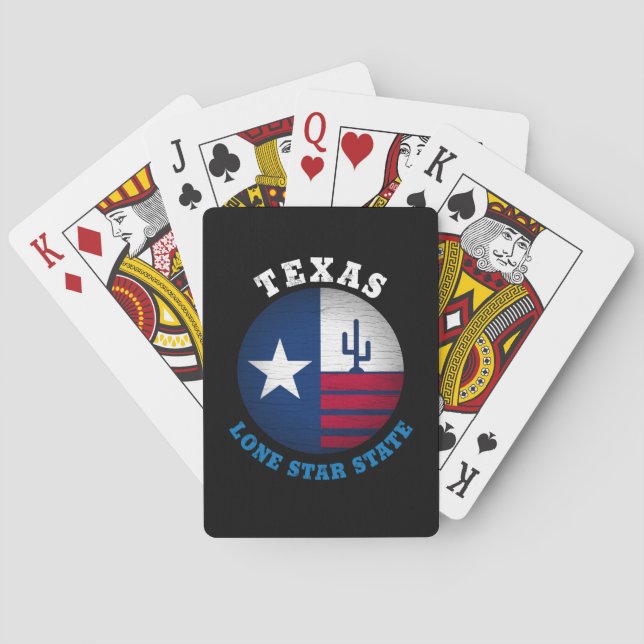 TEXAS ENSAM STJÄRNA STATSFLAGGA CASINOKORT (Baksidan)