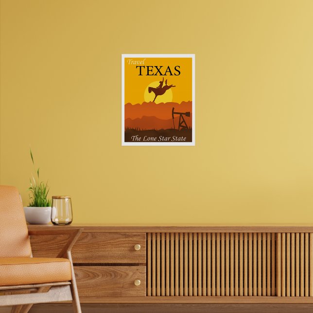 Texas, Ensamstjärnans stat, Poster (Vardagsrum 2)