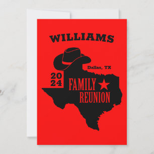 Texas Family Reunion Inbjudningar