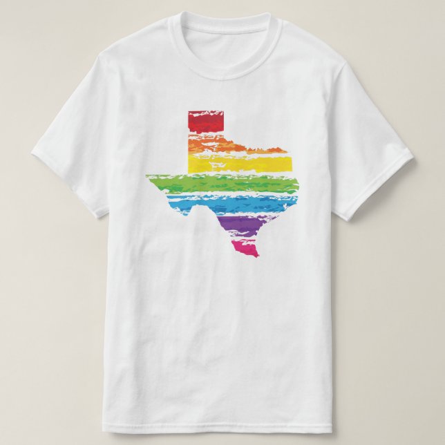 texas färg slår tee shirt (Design framsida)