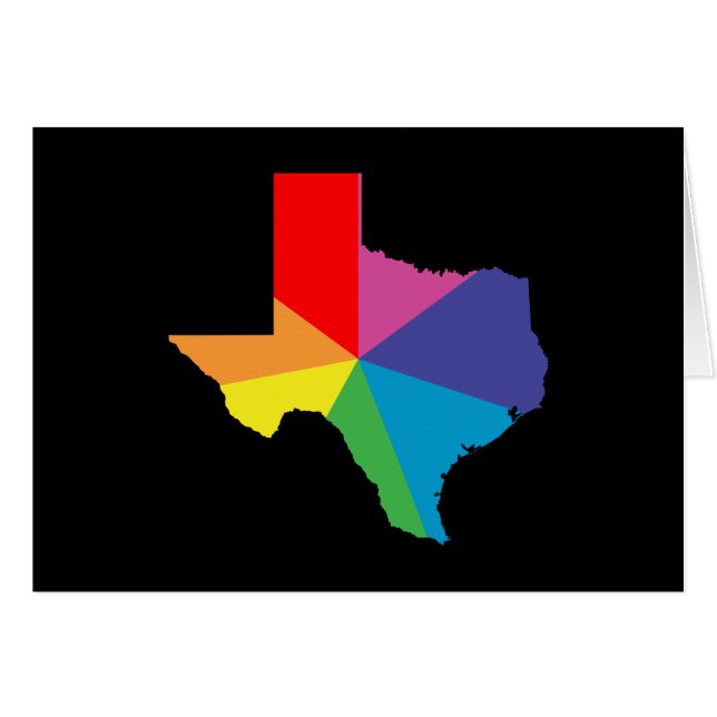 texas färg sprängning OBS kort (Framsidan Horizontal)