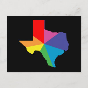 texas färg sprängning vykort