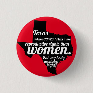 Texas Feminist Virus Anpassningsbar Knapp