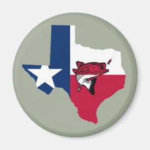 Texas Fishing Magnet
