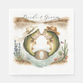 Texas Fiske Bröllop Pappersservett