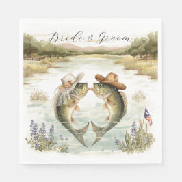 Texas Fiske Bröllop Pappersservett