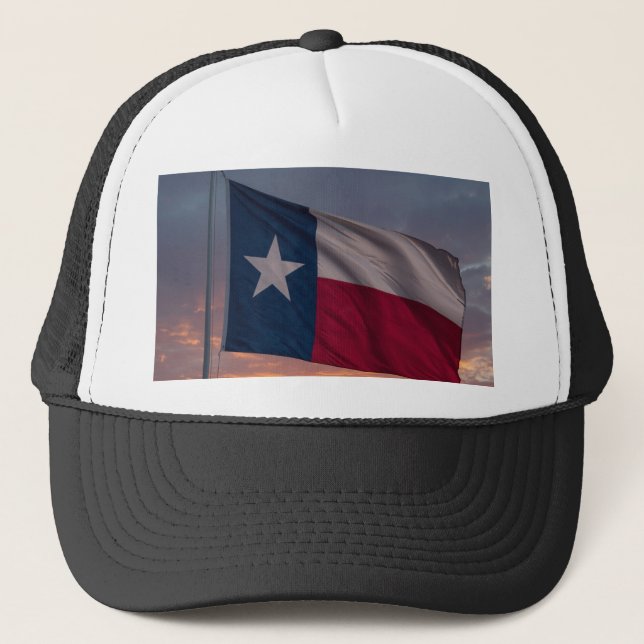 Texas Flag Sunset Cap - Patriotic Hat Keps (Framsida)