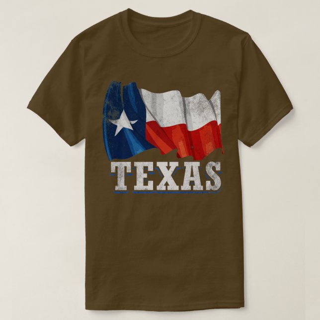 Texas Flagga1 T Shirt (Design framsida)