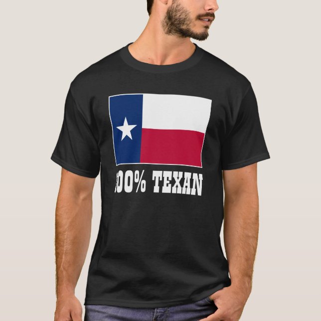Texas flagga | 100 % texan tröja (Framsida)