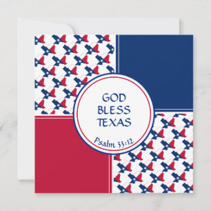TEXAS FLAGGA Anpassningsbar Birthday Hälsning Julkort