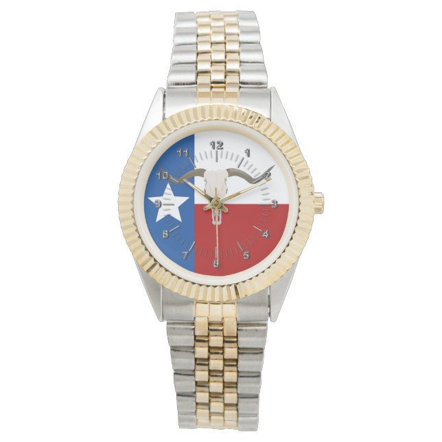 Texas flagga armbandsur (Framsida)
