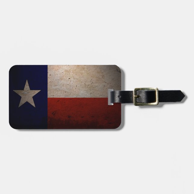 Texas flagga bagagebricka (Horisontell Framsida)