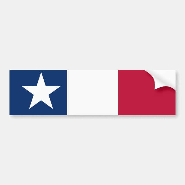 Texas Flagga Bildäckslapp Bildekal (Framsidan)