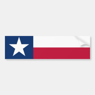 TEXAS flagga Bildekal