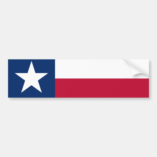 TEXAS flagga Bildekal (Framsidan)