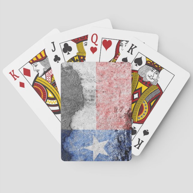 Texas flagga bricka casinokort (Baksidan)