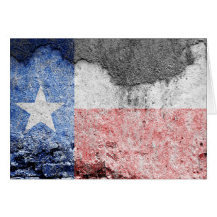 Texas flagga bricka hälsningskort