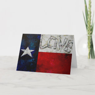 Texas Flagga Card Kort