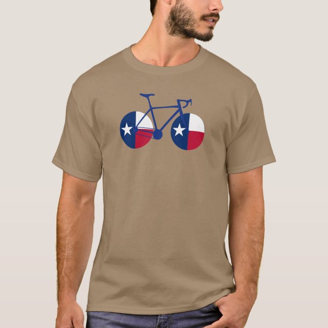 Texas Flagga Cycling T Shirt (Framsida)
