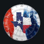 Texas Flagga Dart Board Darttavla<br><div class="desc">Red,  white och blue Texas flagga Temed Regulation storlek dart board.</div>