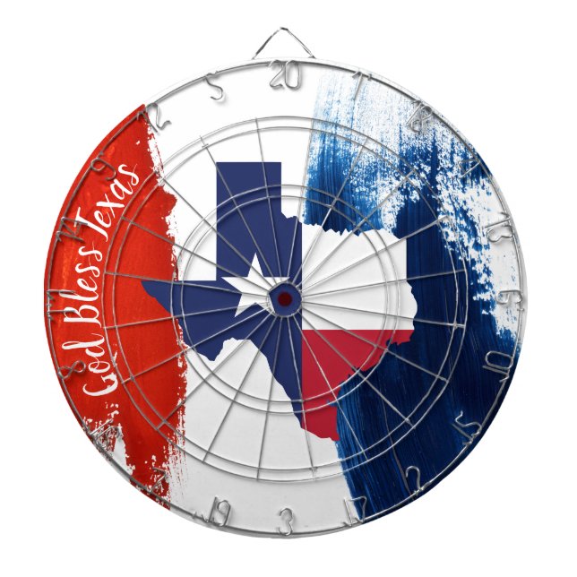 Texas Flagga Dart Board Darttavla (Framsidan)