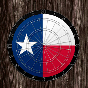 Texas Flagga Dartboard & Texas / USA-spelkort Darttavla