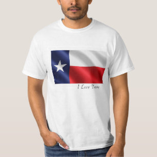 Texas flagga för manar's-T-Shirt-White Tröja