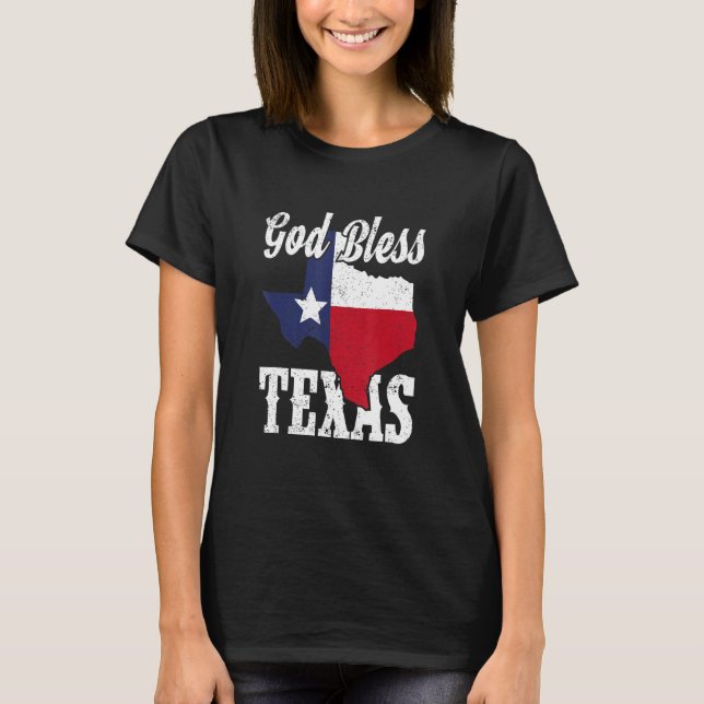 Texas Flagga Förenta staterna, Patriotic Texan Väl T Shirt (Framsida)