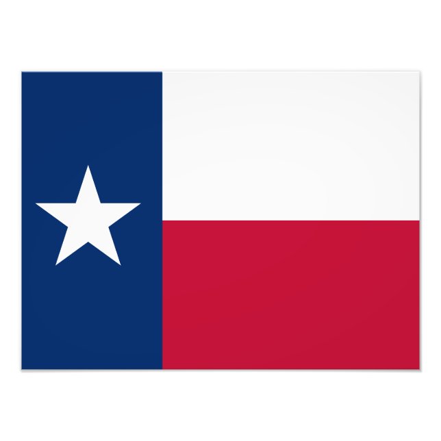 Texas flagga fototryck (Framsidan)