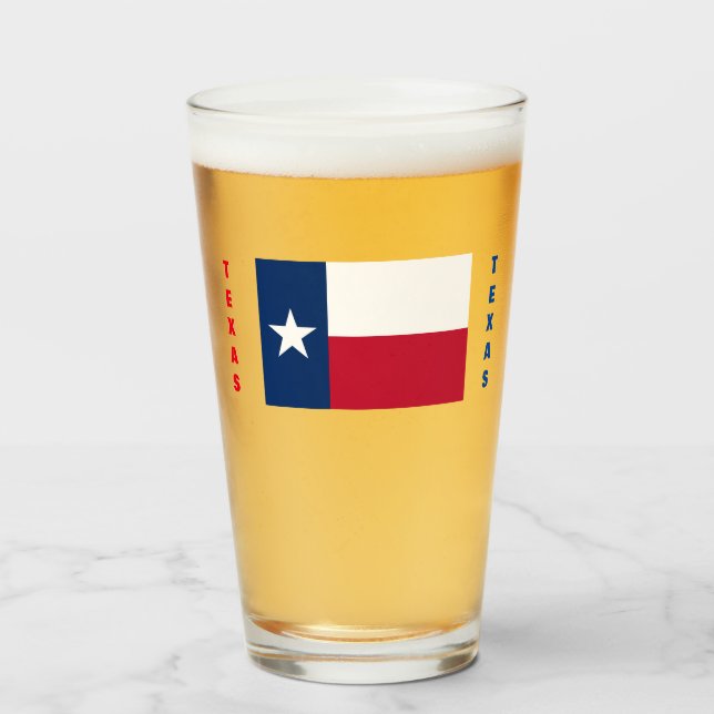 TEXAS FLAGGA GLASKOPP (Framsida fylld)