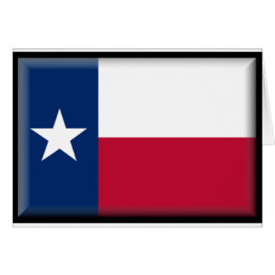 Texas flagga hälsningskort