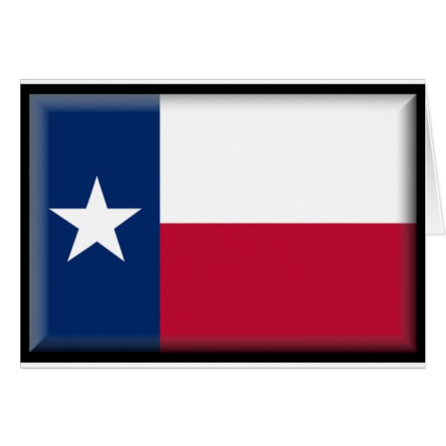 Texas flagga hälsningskort (Framsidan Horizontal)