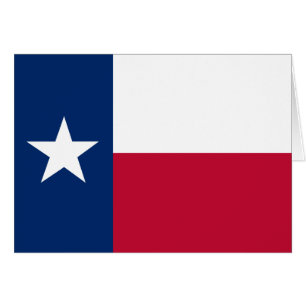 Texas flagga hälsningskort