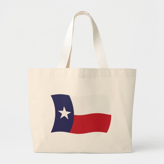 Texas Flagga Handväskor Jumbo Tygkasse (Framsidan)