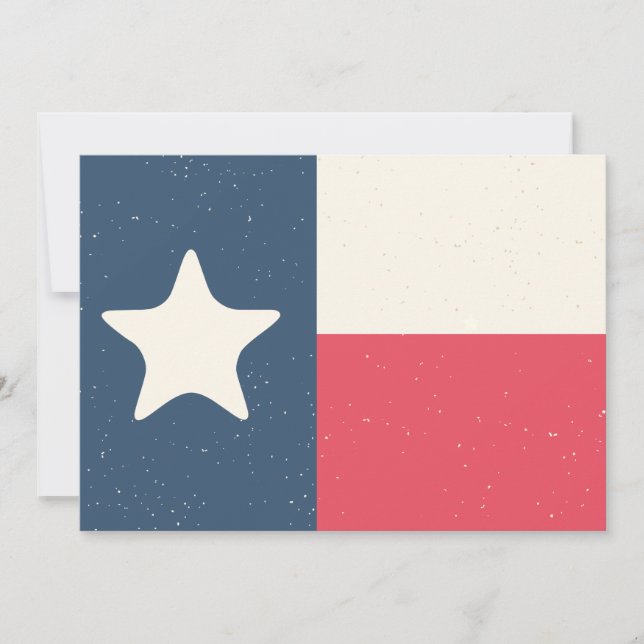 Texas Flagga-inbjudan eller -kort Inbjudningar (Framsida)