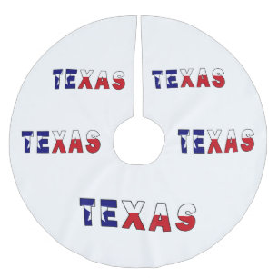 Texas Flagga Julgransmatta Borstad Polyester
