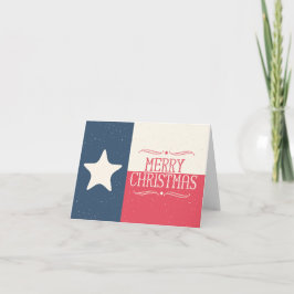 Texas Flagga-julhälsningskort Helgkort