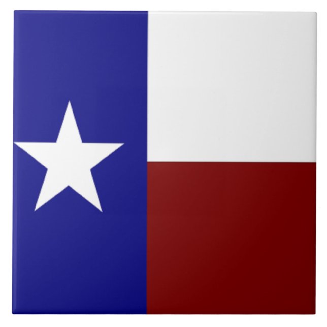 Texas flagga kakelplatta (Framsidan)