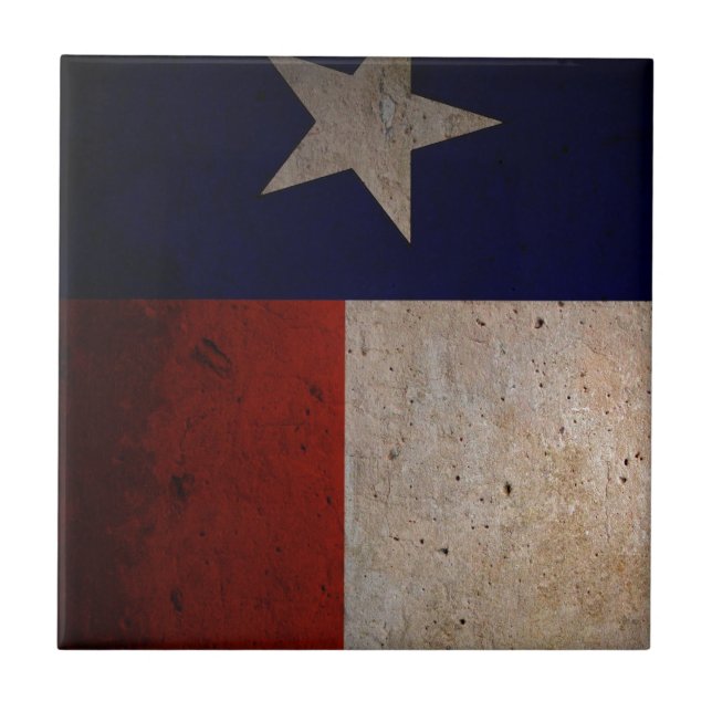 Texas flagga kakelplatta (Framsidan)