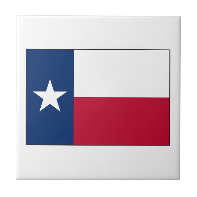 Texas Flagga Kakelplatta (Framsidan)