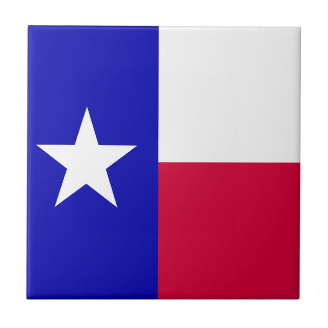 Texas flagga kakelplatta (Framsidan)