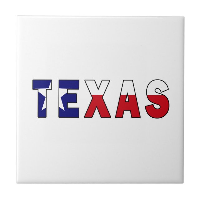 Texas Flagga Kakelplatta (Framsidan)
