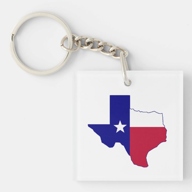 Texas Flagga Karta (Framsidan)