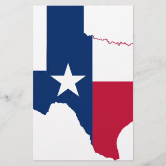 Texas flagga karta