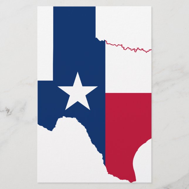 Texas flagga karta (Framsida)