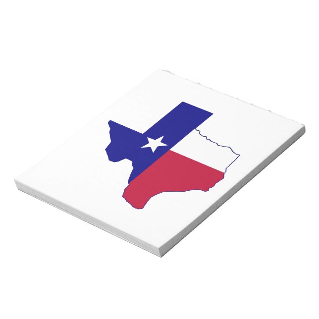 Texas Flagga Karta Anteckningsblock (Roterad)
