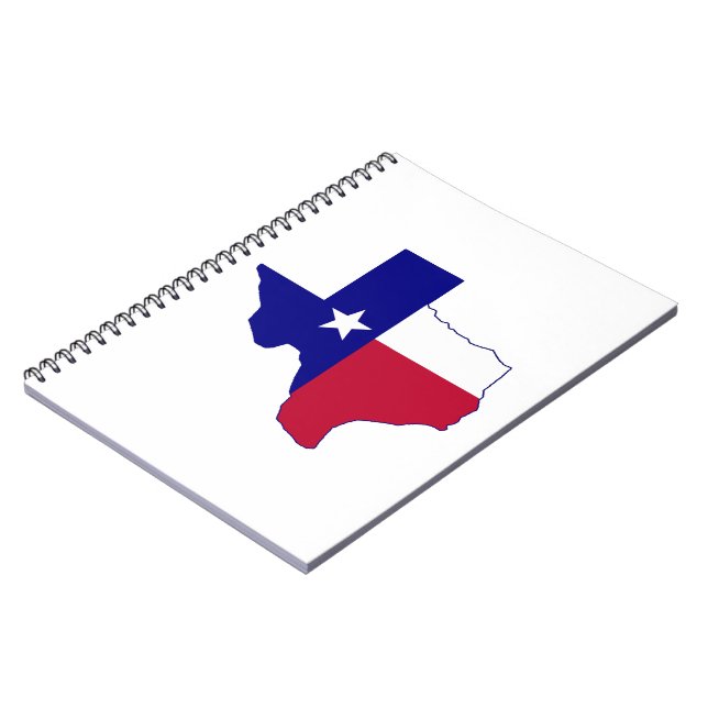 Texas Flagga Karta Anteckningsbok (Vänstra Sidan)