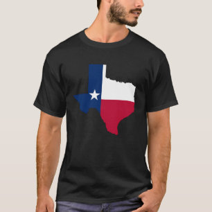 Texas Flagga Karta är stolt över att vara ett patr T Shirt