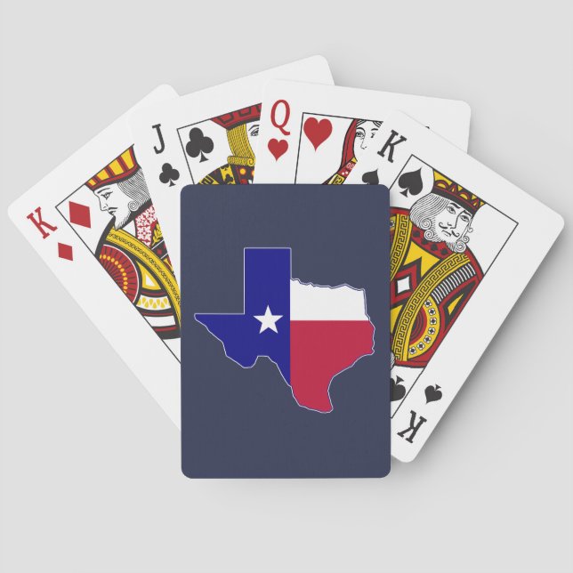 Texas Flagga Karta Casinokort (Baksidan)