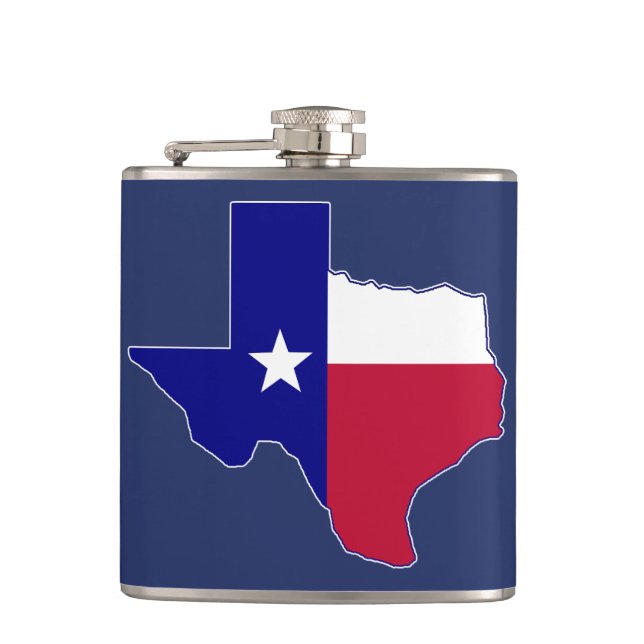 Texas Flagga Karta Fickplunta (Framsidan)